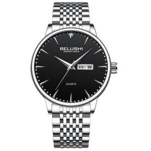 Quartz Water-Resistant Watch with Stainless Steel Strap – Stylish & Reliable